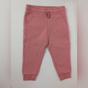 Jumping Beans Girl's Fleece Jogger Pants, Pink, size 2T